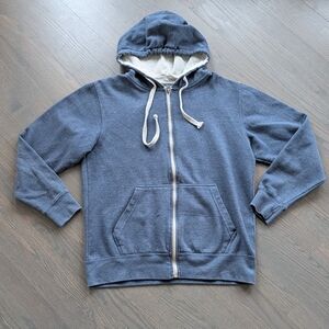 Men's Blue Hoodie - Medium